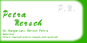 petra mersch business card